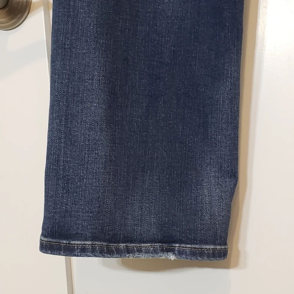 AEO Extreme Flex Original Straight Jeans Real Size 34X33 Whiskering Fadi…